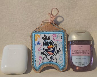 Snowman sanitizer/airpod holder