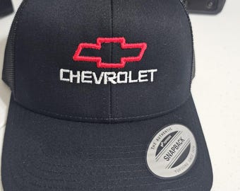 Chevrolet Logo Embroidered Yupoong Hat Mesh Snapback
