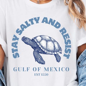 Gulf of Mexico Stay Salty Resistance Shirt - Political Democrat Tee