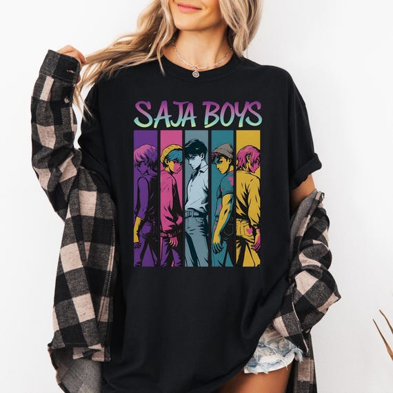 KPop Demon Hunters Saja Boys Bootleg Langarmshirt - Offiziell Lizenziert