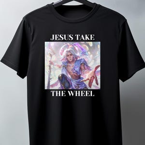 Viktor Arcane Jesus Take The Wheel T-shirt, uniseks vintage stijl | Jayce x Viktor, Arcane, Arcane seizoen 2, Jaycepfp