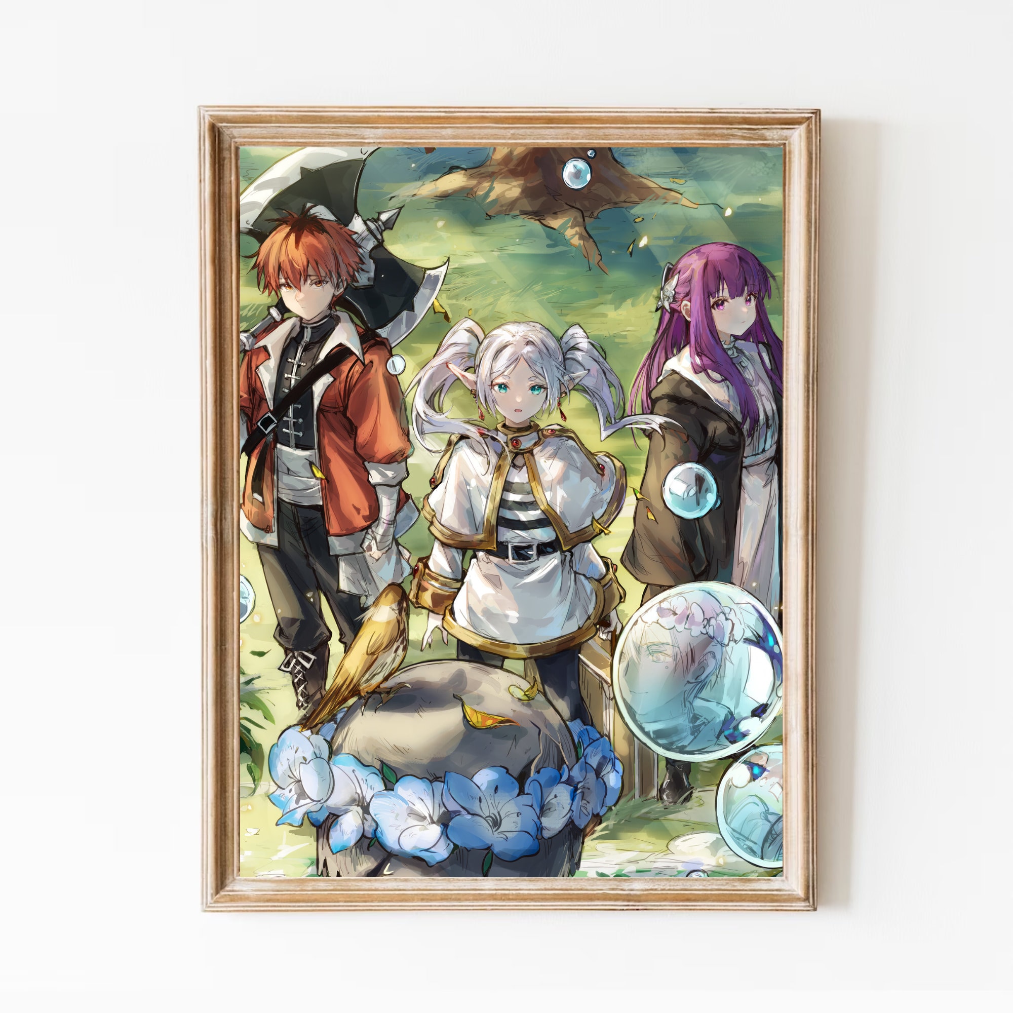 Sousou No Frieren Art Print: Fern, Stark, Beyond Journey's End