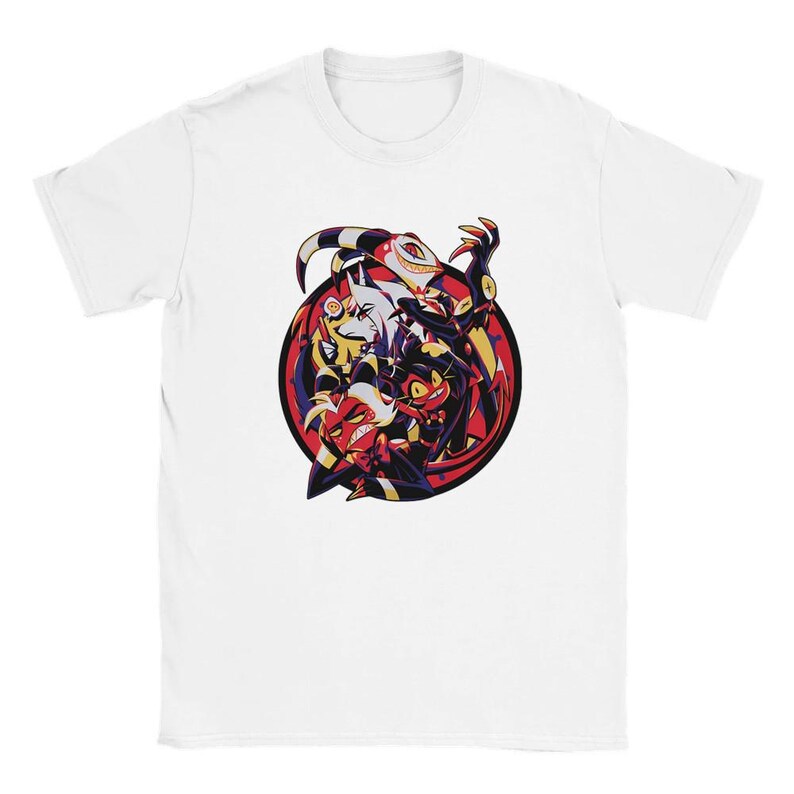 Hazbin Hotel, Helluva Boss Group, Unisex Graphic Vintage-style T-Shirt image 3