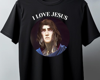 Amo a Jesús Viktor Arcane Meme Viktor Jesus Camiseta unisex estilo vintage / Jayce x Viktor, Arcane, Arcane Temporada 2, Jaycepfp