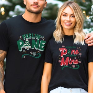 Christmas Pun Shirts for Couples , Funny Matching Couples