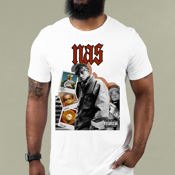 Nas T-shirt Vintage Nas T-shirt 90s T-shirt Vintage TShirt Hiphop T-shirt Retro