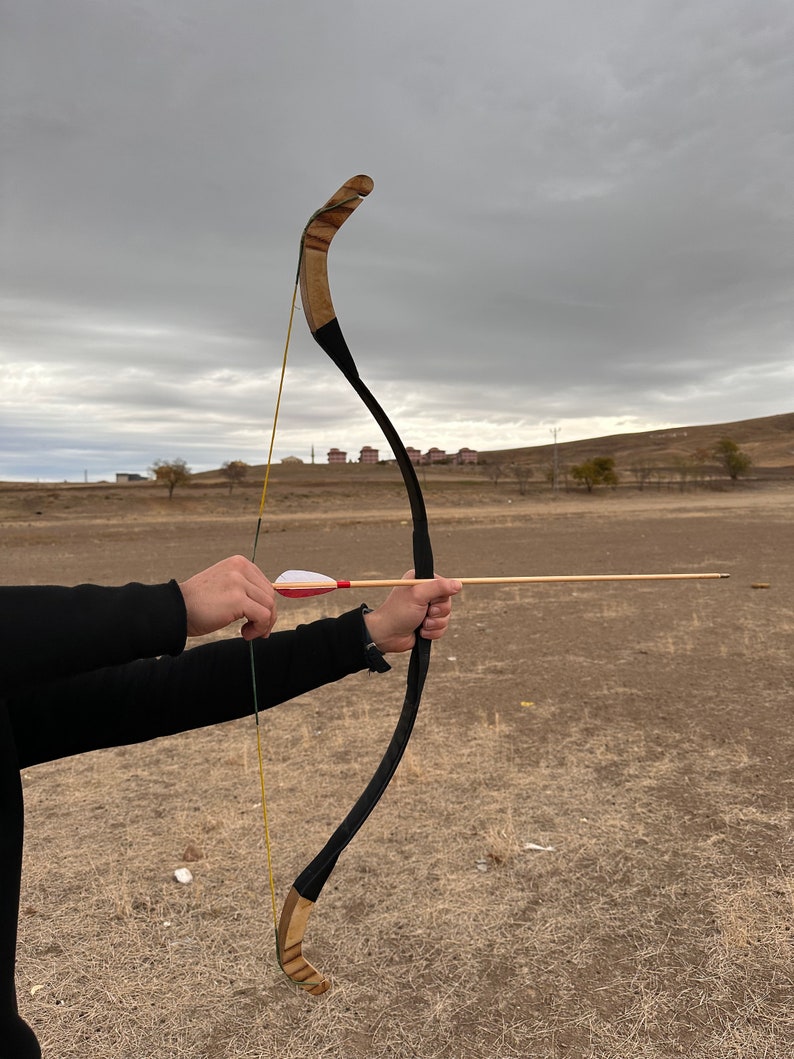 Turkish Traditional Bow Reinforced With Fibreglass for Beginner Archers Recurve