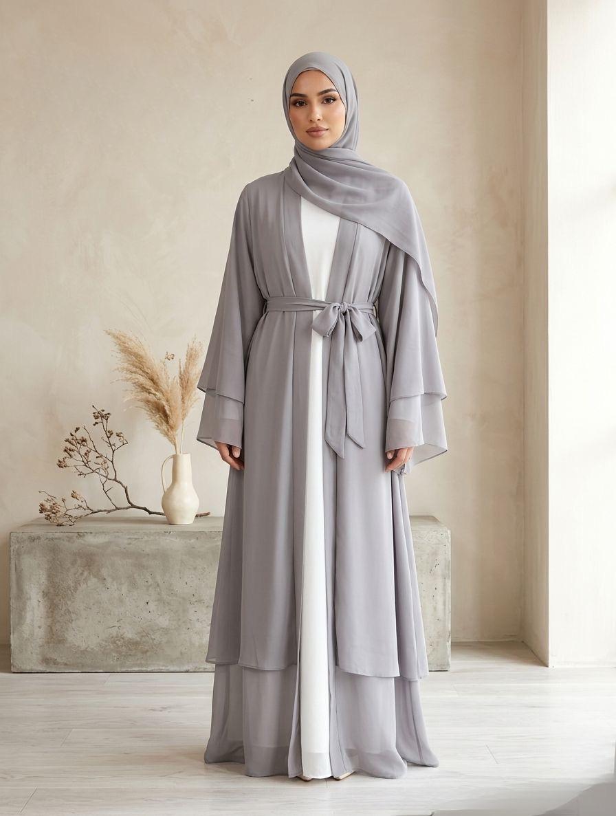 knee length dresses for ladies WhiteNur Linen Maxi Dress main image 1