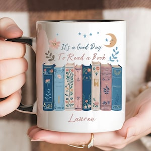 It&#39;s A Good Day To Read Coffee Mug, Personalized Book Lover Mug, Book Lover Gift, Read Books Cup, Gift For Book Reader Mug