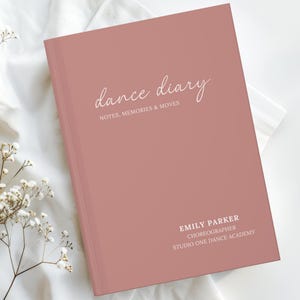 Personalized Choreography Journal – Custom Dance Teacher Gift – Dance Notes Notebook – Dancer Recital Book