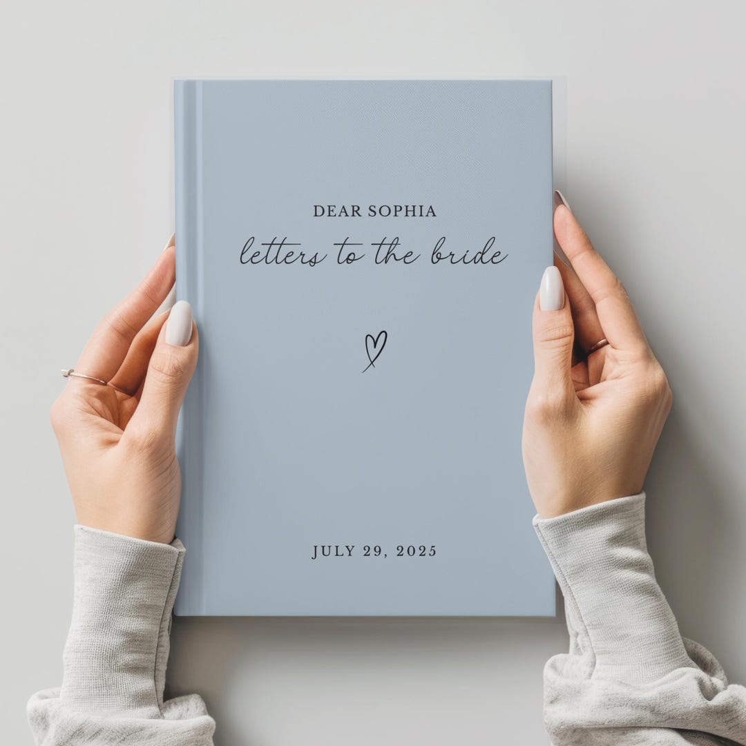 Letters to the Bride Book Bridal Shower Guest Book Bride Keepsake From ...