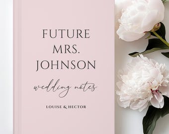 Wedding Notes Notebook- Little Notes For The Big Day- Engagement Gift- Bride Personalized Name Journal- Custom Journal Gift- Bridal Shower