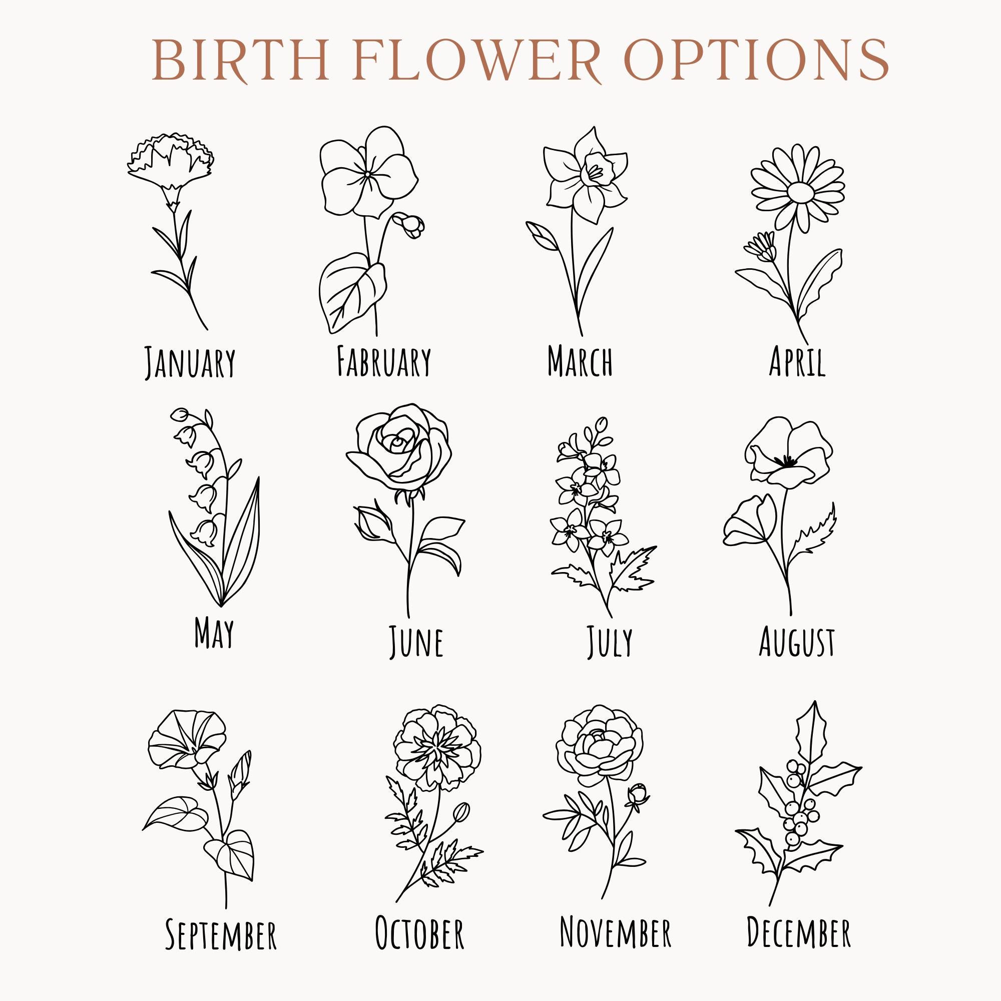 Personalized Birth Month Flower Notebook - 'letters to My Daughter ...