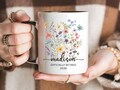 Custom Retirement Coffee Mug – Personalized Gift for Women, Coworker, Teacher – Happy Retired Cup for Her