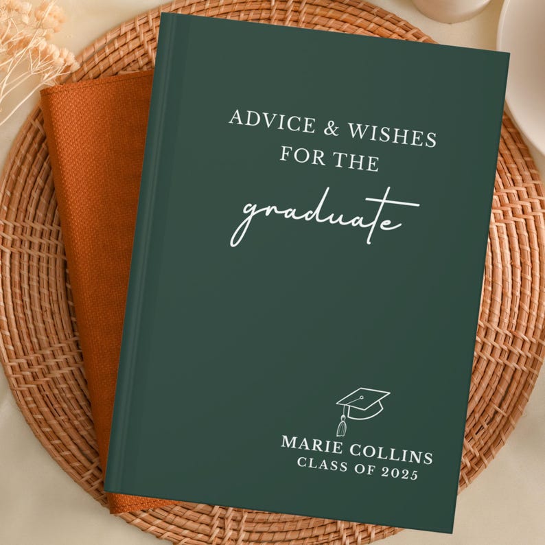 Graduation Message Book Advice & Wishes Graduation Book - Class of 2026 - Personalized Graduate ...