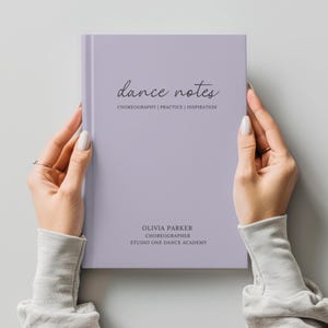 Personalized Choreography Journal, Custom Dance Teacher Gift, Dance Notes Notebook, Dancer Gifts, Dance Team Competition, Dance Recital Book
