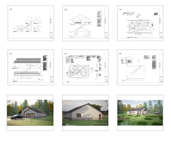 Traditionelles Cottage mit 3 Schlafzimmern, offenem Wohnbereich und Doppelgarage (Grundriss)