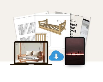 DIY Porch Bed Swing Plans: Twin-Size Outdoor Swing (PDF)