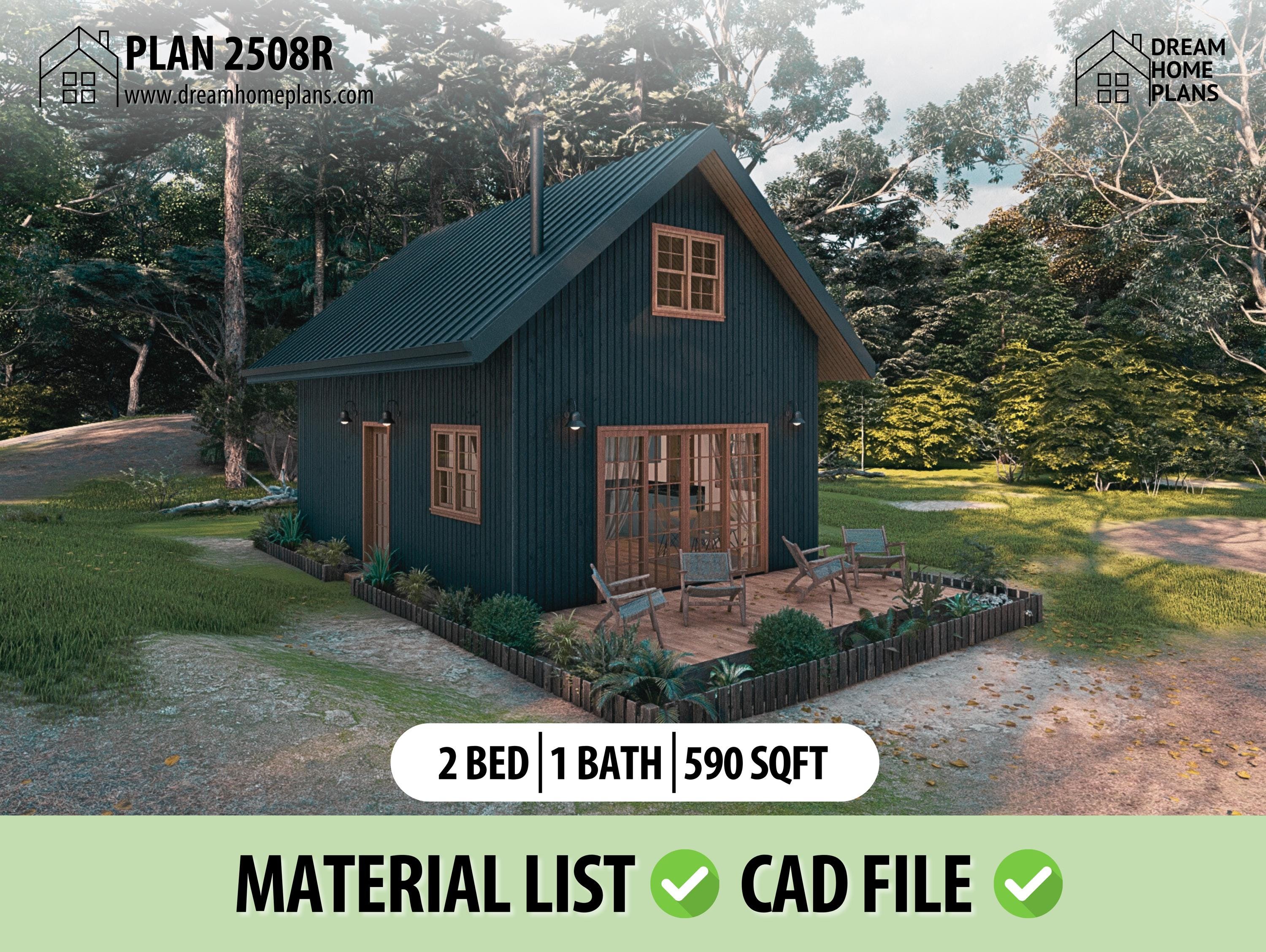 Tiny Cabin House Plans With Loft Tiny House Plan Examples