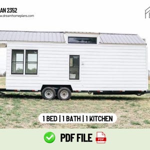 Tiny- House Design Plan –A Stylish and Functional Compact Living Solution with Modern Elegance Kitchen,Cozy Living, Mobile or Getaway Living