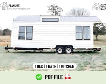 Melanie- Tiny House Design Plan - Modern Mobile Home for Minimalist Living