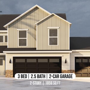 thumbnail image 2 of 44x48 Apartment With 2-Car + 1-RV Garage – PDF Floor Plan, 1,645 Sq Ft, Model 1H 2 of 5