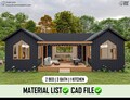 Modern house, Tiny Cottage 800 SQ FT,  Cottage Floor Plans, Architectural Plans, Ranch House, 2Bed, 3bathroom, 1 Kitchen, Porch