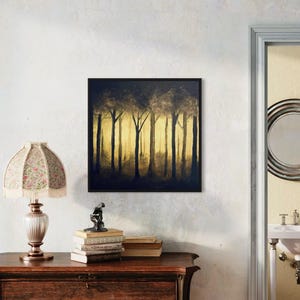 The Golden hour - acrylic painting on canvas