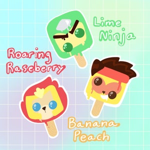 Lego inspired Popsicle stickers