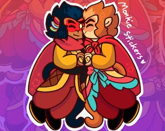 Monkies in Love sticker
