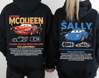 Voitures assortie chemise PNG, Mcqueen et Sally Couple chemise, chemise couple voitures, ILightning Sally Cars Png, chemise de film voitures, fichier numérique Png