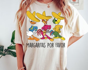 Margaritas Por Favor Svg, The Three Caballeros Png, Margarita Png, Design de chemise Epcot, Cinco De Mayo Svg, Margarita Png vintage, Png mexicain