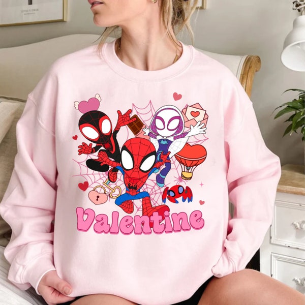 Spidey And His Amazing Friends Valentine Png, Spidey Valentine Png, Shirt Sublimation, Happy Valentine's Day Png, Spiderman Valentine Png