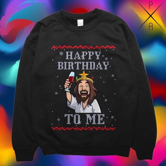Pull de Noel Jesus Pull de Noel laid Pull de Noel drole Joyeux anniversaire Jesus Pull de Noel chretien Etsy France
