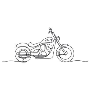 Klassische Harley Davidson Illustration, Motorrad als 5 digitale Downloads in Schwarz & Weiß SVG, PNG, Eps, dxf, jpg / digitaler Download.