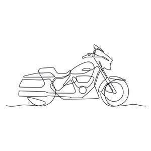 Moderne Harley Davidson Illustration, Motorrad als 5 digitale Downloads in Schwarz & Weiß SVG, PNG, Eps, dxf, jpg / digitaler Download.