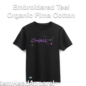 Dumbest Smiley Embroidered tshirt 100% Organic Pima Cotton