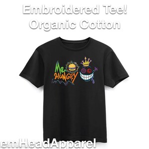 Money Hungry Embroidered tshirt 100% Organic Pima Cotton