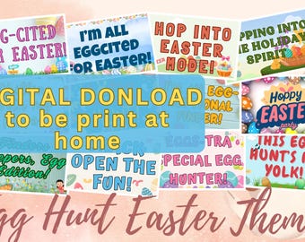Ostereiersuche Photo Booth Requisiten - printable digitaler Download (12 Requisiten)