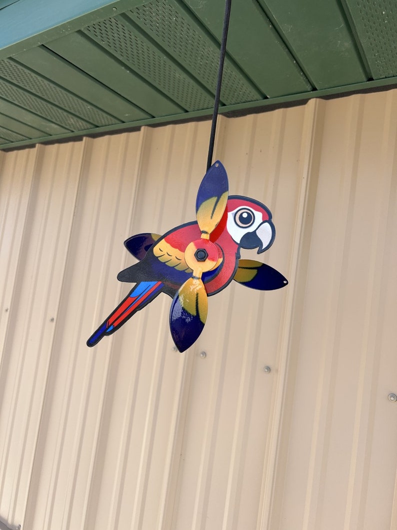 Metal Yard Art Birds With Animation Etsy