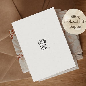 Postkarte CREW LOVE | Karte für Freunde, Freundinnen, Clique,  | Geschenk zum Jahrestag, Verlobung oder einfach so
