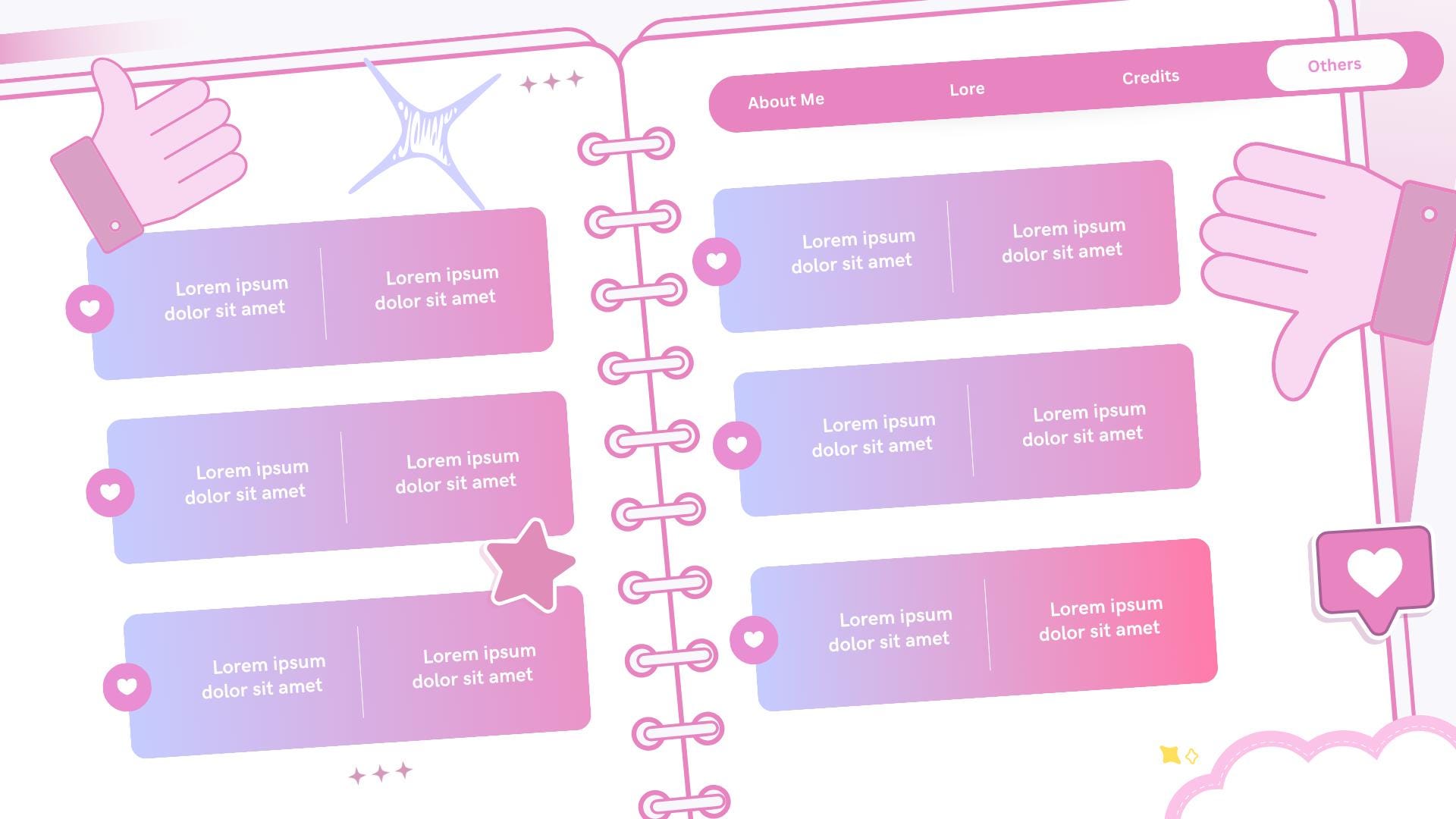 Vtuber Debut Slides [PINK NOTEBOOK] - Etsy