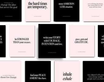 Instagram Quote Templates, Inspirational Minimalist Quotes, Instagram Post Story Quotes, Editable Canva Quote Templates, Instagram Templates