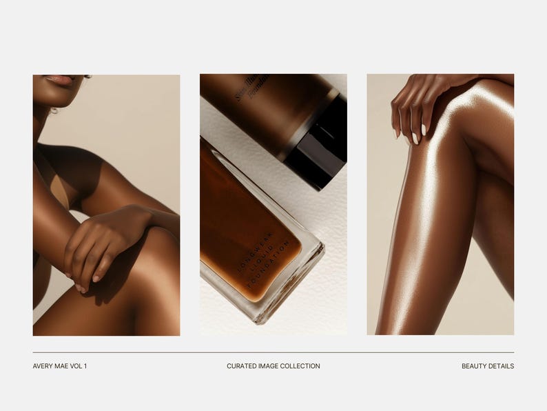 Melanin Skincare Stock Photos, Aesthetic Melanin Beauty Skin Care Stock Images for Esthetician Beauty Salon Social Media & Branding image 7
