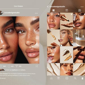 Aesthetic Skincare Stock Photos, 100 AI Beauty Images, Diverse Women Portraits for Esthetician Medspa & Beauty Salon Social Media Branding 画像 18