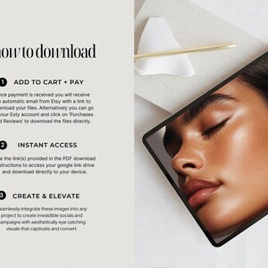 Skincare Stock Photos, 100 AI Aesthetic Beauty Images, Esthetician Medspa & Beauty Salon Branding, Skin Care Instagram Marketing Templates image 19