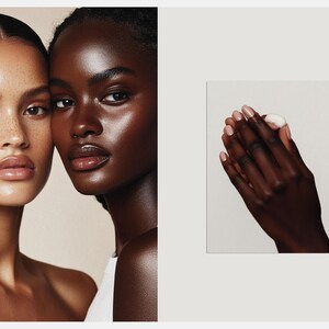 Diverse Skincare Stock Photos, Natural Beauty Portraits, Aesthetic Editorial Stock Images for Instagram, Beauty Salon & Esthetician Branding imagen 17
