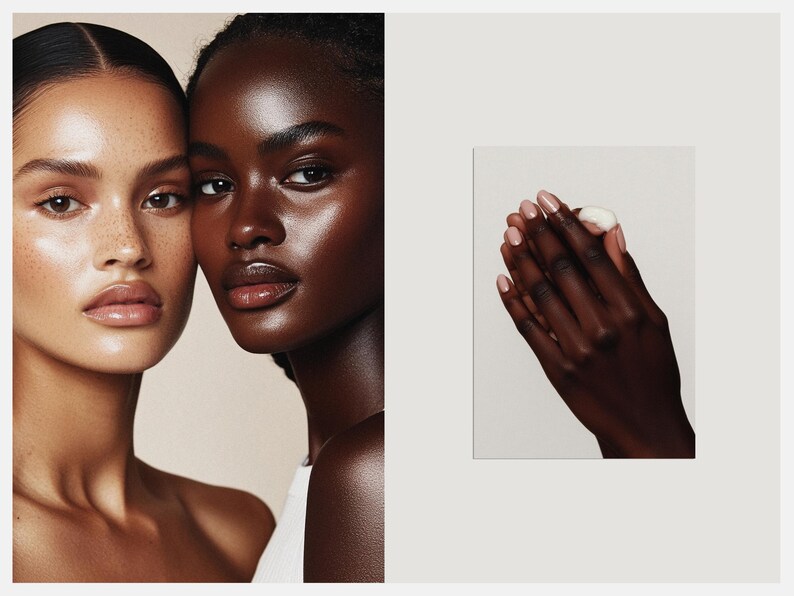 Diverse Skincare Stock Photos, Natural Beauty Portraits, Aesthetic Editorial Stock Images for Instagram, Beauty Salon & Esthetician Branding imagen 17