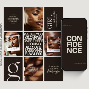 200 Skincare Quotes Instagram Templates, Esthetician Quote Posts Instagram Templates, Beauty Medspa Aesthetic Skincare Social Media Content image 13