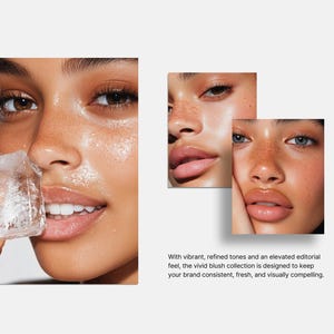 Aesthetic Skincare Stock Photos, 100 AI Beauty Images, Diverse Women Portraits for Esthetician Medspa & Beauty Salon Social Media Branding 画像 3